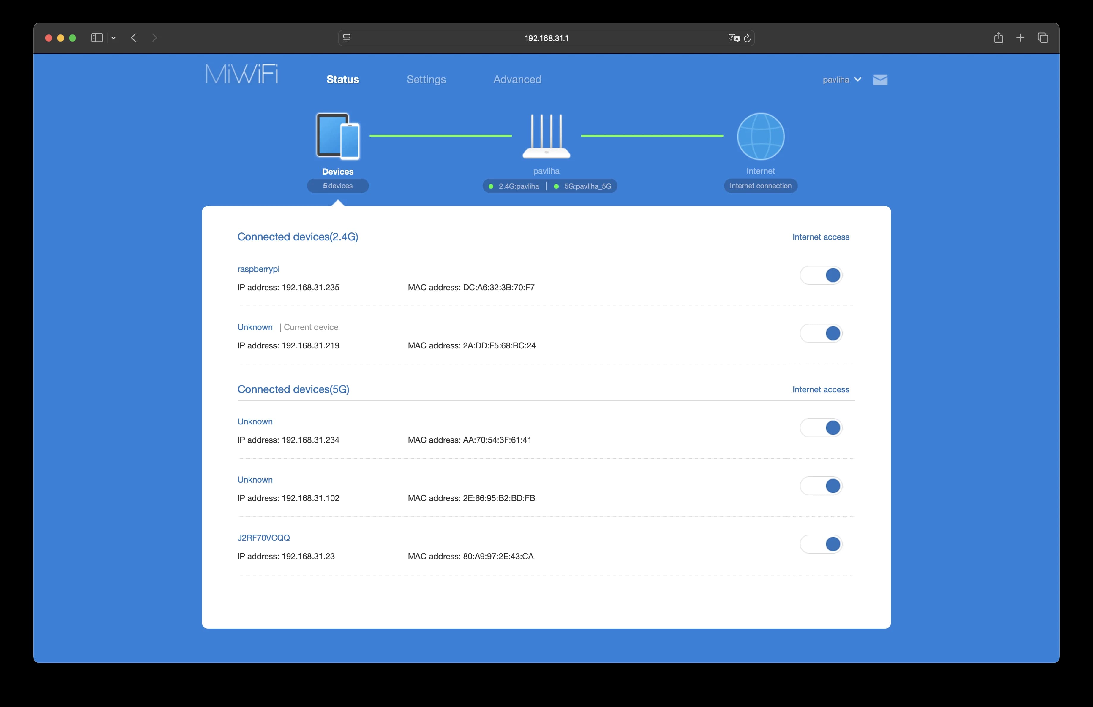 Finding Raspberry Pi IP in Router Interface